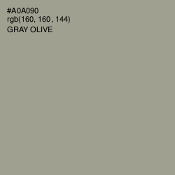 #A0A090 - Gray Olive Color Image